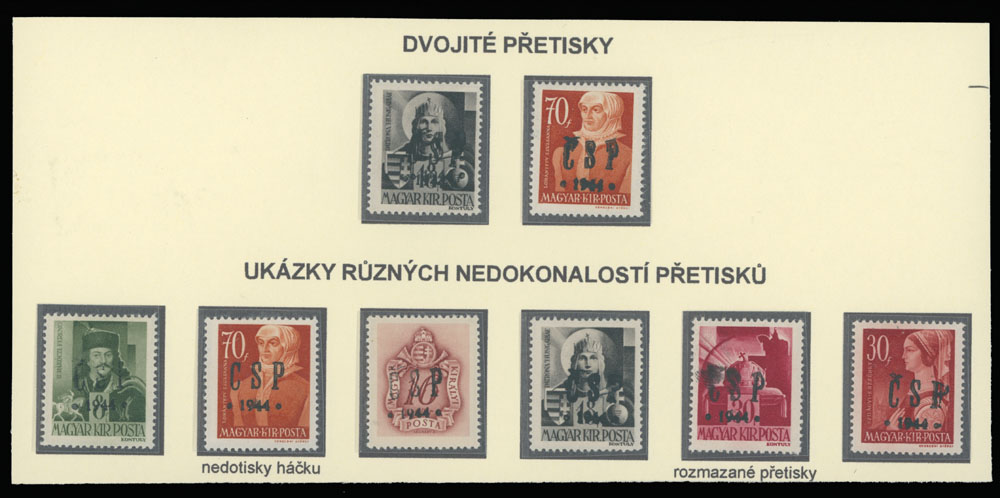 Lot 9 - 2. Chust Postage stamps  -  Raritan Stamps Inc. The Jiří Majer Collection of Carpatho - Ukraine 1944-1945, Live Bidding Auction #98